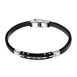Feifuli Mens Leather Bracelet